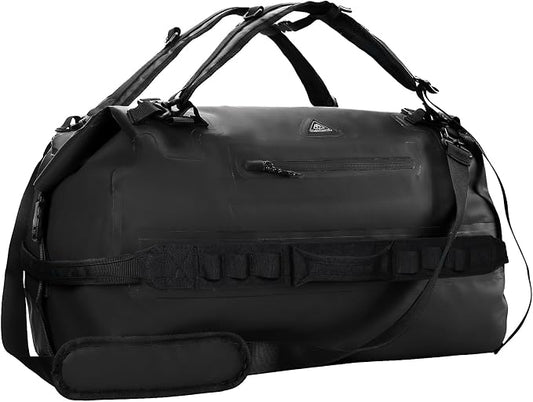 Haimont IPX7 Waterproof Roll-Top Dry Duffel Backpack | 60L/90L Sizes, 500D Tarpaulin, Welded Seams, Mesh Pockets, Boating & Kayaking by Haimont
