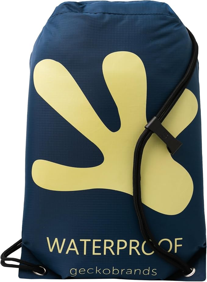 geckobrands Embark 10L Drawstring Backpack – Waterproof, Lightweight Dry Bag for Beach, Hiking, and Light Water Activities by geckobrands