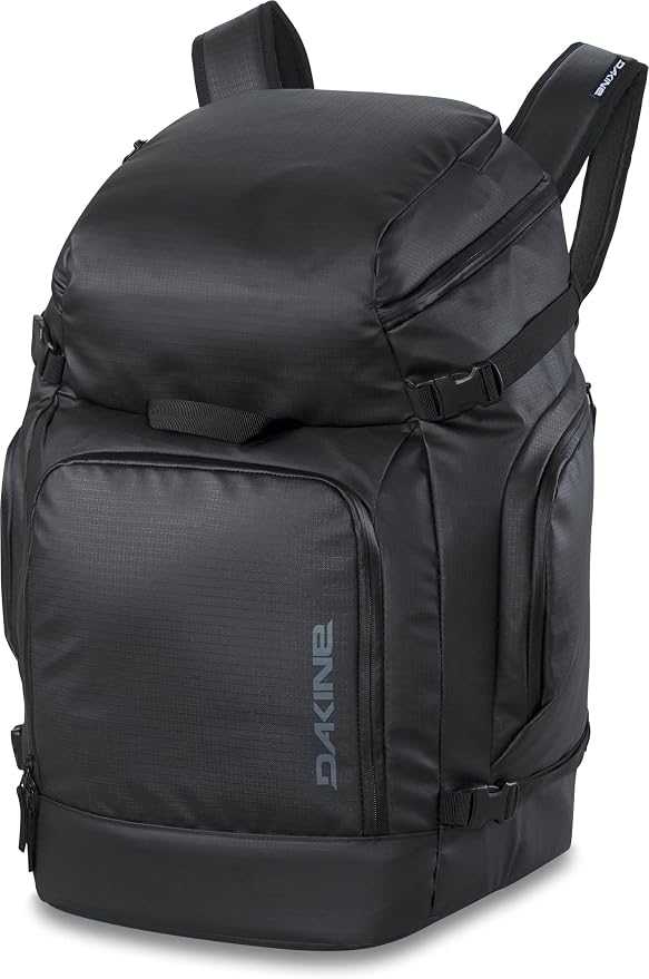 Dakine DLX Ski Boot Bag, Waterproof Snowboard Bag with Helmet Storage, for Travel & Snow Trips, 75 L, Black Coated by Dakine