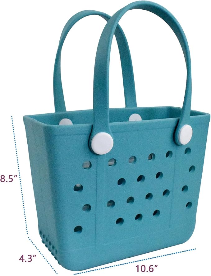 Lightweight Extra large Rubber Beach Bag Small mini Tote Bag for Gym Waterproof medium Open Handbag for Pool Sports - Image 2