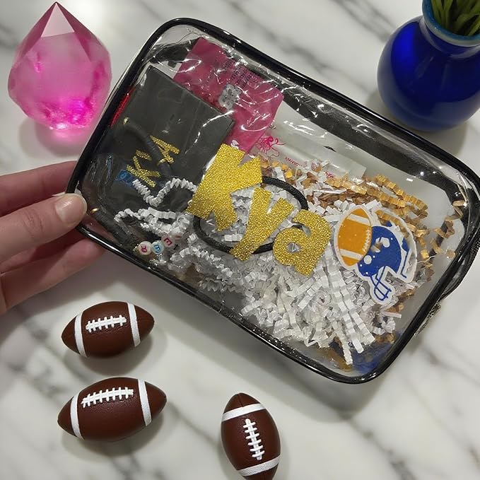 100 Pcs Clear Makeup Bags Bulk Graduation/Dad Gifts Bags Tsa Approved Toiletry Bag for Travel Transparent Cosmetic Bag PVC Waterproof Travel Small Pouches with Zipper for Men and Women (Black) - Image 4