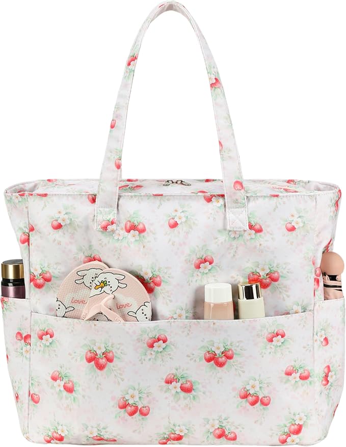Bluboon Waterproof Beach Tote Pool Bags for Women Ladies Extra Large Carry On Bag With Wet Compartment for Weekender Travel by BLUBOON