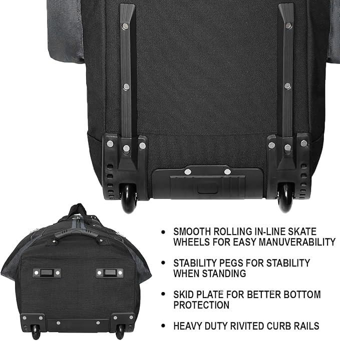 CaddyDaddy Constrictor Soft-Sided Golf Travel Bag Cover with Thick Dense Foam Padded Top 1 Year Full Travel Bag Replacement Coverage | Wheels & Lockable Zippers Case for Transporting Clubs on Airlines - Image 5