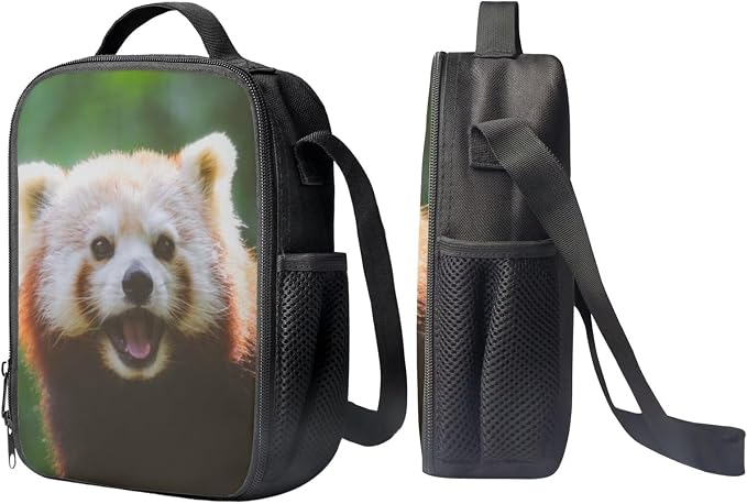 Girls Boys School Backpack with Lunch Box Pencil Case Comfy Padded Lightweight Red Panda Backpack Set Kids Cute Bookbag Insulated Lunch Bag Student Large Capacity Daypack 17 Inch - Image 4