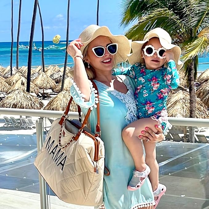 Mama Hospital Diaper Bag Tote for Labor and Delivery Essentials Mommy Bag for Baby and Travel Large - Image 2
