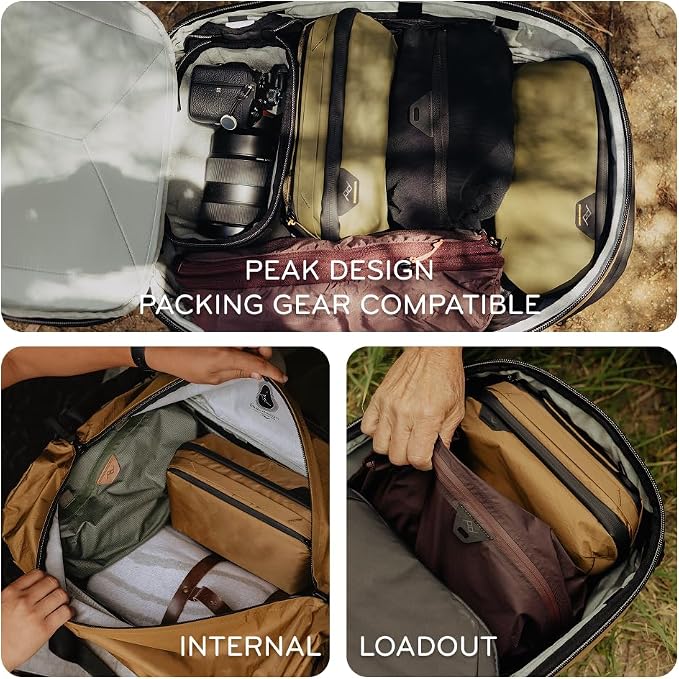 Peak Design Wash Pouch, Kelp, Weatherproof Travel Toiletry Bag, Upright or Hanging Toiletry Kit with Pockets, Magnetic Toothbrush Pocket, Wide UltraZip Opening, Toiletry Bag for Men and Women - Image 3