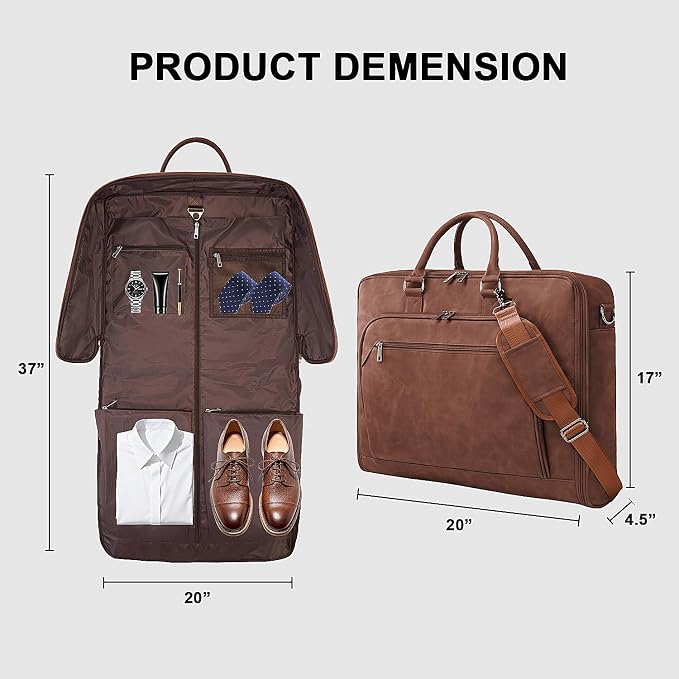 Garment Bag for Travel Large Carry on Garment Bags Men Women | Garment Suitcase Bags - Image 3