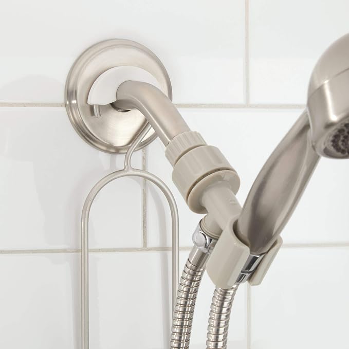 iDesign Hanging Handheld Shower Hose Caddy, Satin | Storage for Shampoo, Conditioner, Body Wash - Image 6