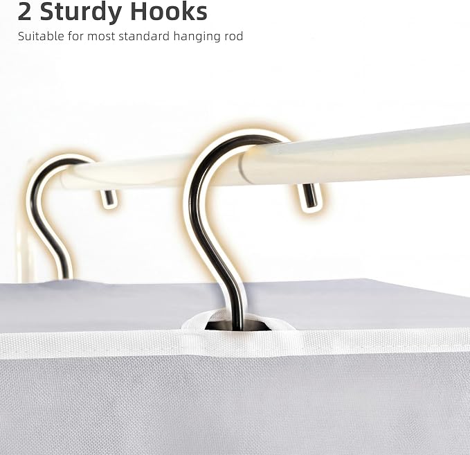STORAGE MANIAC 57" Hanging Garment Bag Zipper Cover with Sealed Clear Window, Long Garment Cover for Closet Storage Wardrobe Clothes Protector, Large Garment Storage Bag for Dresses, Grey，2-Pack - Image 5