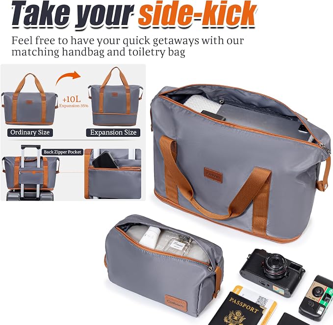 Cosbarn Luggage Sets 5 Piece Suitcases with Wheels, Suitcase Set ABS Hard Case Luggage with Lock Spinner Wheels Durable Travel Luggage - Image 7