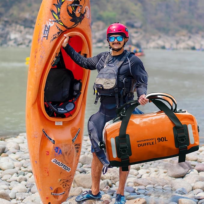 ESONE Dry Bags Waterproof Backpack for Men/Women, 90L, Ideal for Kayaking, Boating, Camping, Paddle Boarding, Surfing, Travel - Image 2