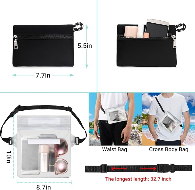 IBFUN Neoprene Bag, Large Multipurpose Beach Bag Neoprene Tote Bag with Inner Pocket for Women/Pool - Image 6