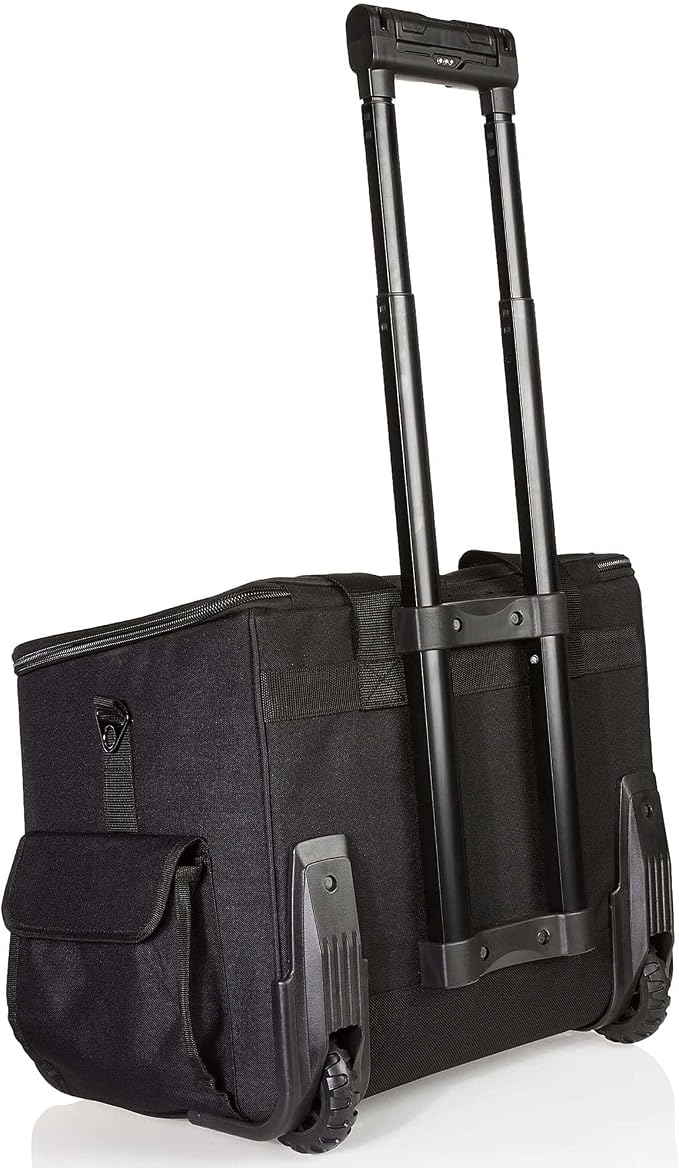 Amazon Basics Tool Storage Rolling Bag with LED Light, 20 Pockets, Adjustable Shoulder Strap, Black - Image 3