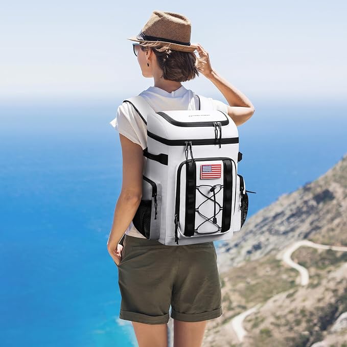 Maelstrom 35/50 Can Insulated Backpack Cooler, Leakproof Soft Lunch Ice Bag | Keeps Food Cold For 16h, Peva Liner, Durable Nylon, Ergonomic Padding. Perfect For Men, Women, Camping, Beach, Hiking, Travel - Image 7