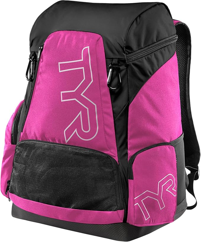 TYR Alliance Backpack - Wet/Dry Athletic Gym and Pool Bag for Men and Women - Separate Wet/Dry Compartments, 45L Capacity, Ergonomic, Water-Resistant - Available in Team Colors by TYR