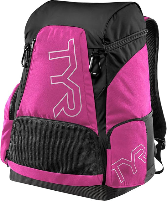 TYR Alliance Backpack - Wet/Dry Athletic Gym and Pool Bag for Men and Women - Separate Wet/Dry Compartments, 45L Capacity, Ergonomic, Water-Resistant - Available in Team Colors by TYR
