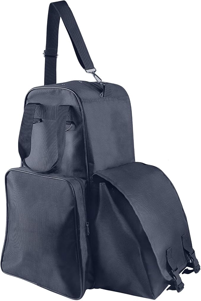 Harrison Howard Equestrian Pack Equipment Multi-Functional Carry Bag for Boots Helmet Horsewhip Horse Riding Pack Equipment by HarrisonHoward