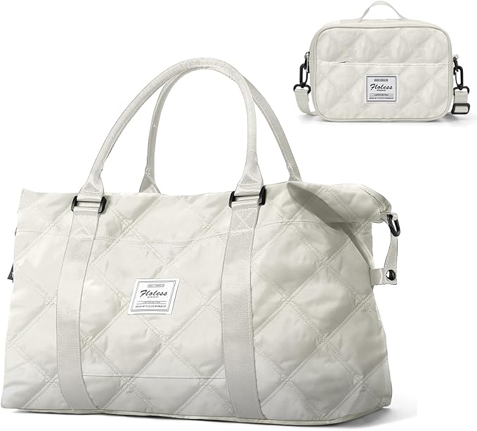 Travel Duffel Bag, Carry On Overnight Weekender Bags for Women | Travel Bag with Wet Pocket & Trolley Sleeve, For Spirit Airlines 18x14x8 Personal Item Bag by HYC00
