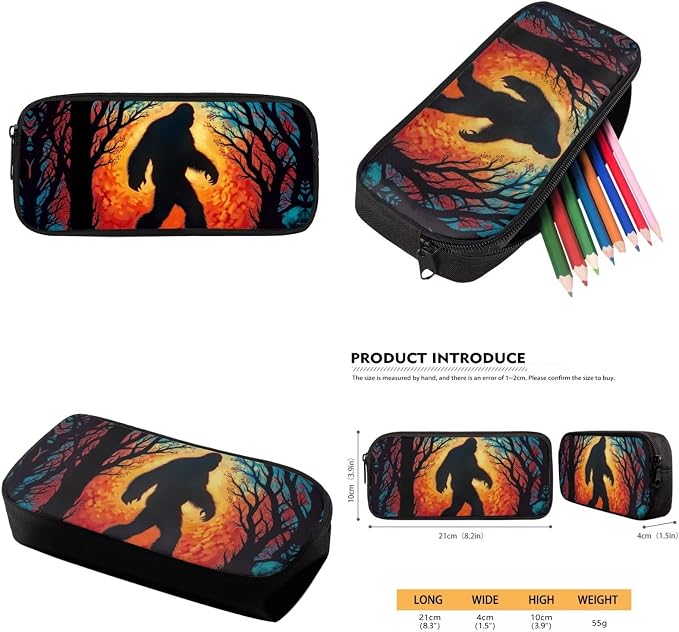Bigfoot Backpack with Lunch Box Kids Boys 2nd Grade Elementary School Bookbag and Lunchbox Set Age 6-8-10 Starry Night Back Pack 17in 4PCS Preschool Book Bag - Image 6