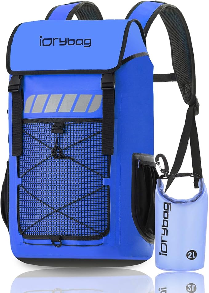 IDRYBAG Waterproof Backpack for Men 25L/45L, Dry Bags Kayak, Dry Backpack Camping Hiking by iDrybag