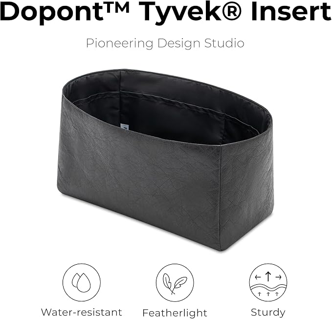 Soft Support Organizer Compatible with LV Soft Speedy Dark | Handcrafted DuPont™ Tyvek®,Handbag Organizer Insert, Precision 1:1 Custom Fit,Matte Black,Ideal for Shopping and Daily Carry - Image 4