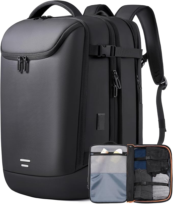 TANGCORLE Vacuum-Compressed Travel Backpack: Expandable, Airline-Approved Laptop Backpack—Unisex Business Backpack by TANGCOREL