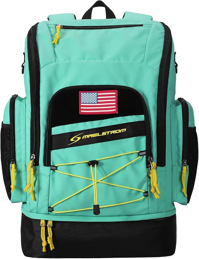 Maelstrom Waterproof Swim Backpack, Gear Sports Bag With Shoe Compartment | 35l Capacity, Durable Polyester, Ergonomic Back Padding, Lightweight. Ideal For Swimming, Snorkeling, Kayaking, Gym, Travel by Maelstrom