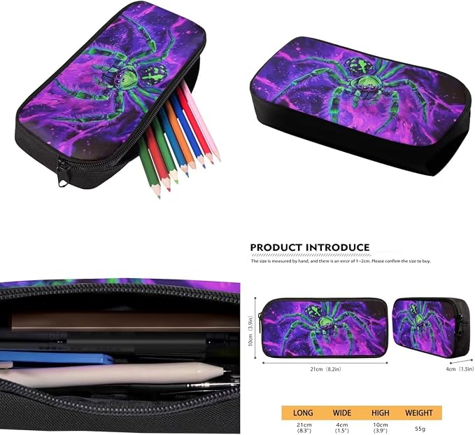 Cool Spider Backpack for Boys with Lunch Box Cool Teens Bookbag for Kids 4 in 1 School Bag Set for Boys 6-11 Large Capacity School Bookbag for Elementary Kindergarten Students Book Bag - Image 5
