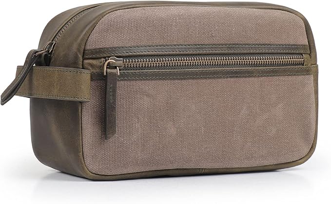 Londo Genuine Leather Travel Toiletry Bag – Makeup, Shaving Organizer, Dopp Kit for Men & Women, Durable & Stylish Travel Accessory by Londo