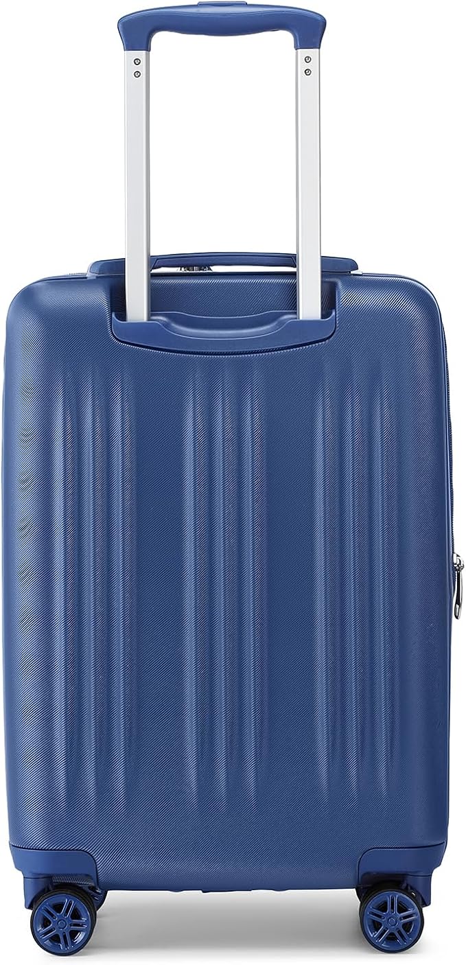 Kono Small 20 Inch Expandable Carry On Luggage with Quiet Spinner Wheels & TSA Lock, Scratch and Drop Resistant PC+ABS Hardside 22x14x9 Airline Approved Suitcase, Navy Blue - Image 9