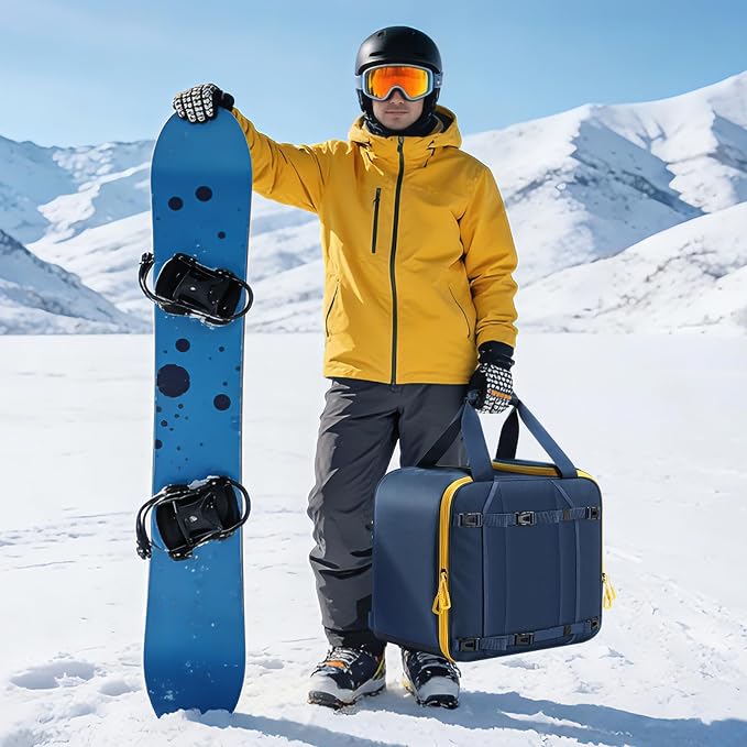 findway Ski Boot Bag, 55L Ski Boot bag Backpack 1680D Waterproof for Skis, Ski Helmet, Ski Boots, Snowboard & Accessories - Image 8