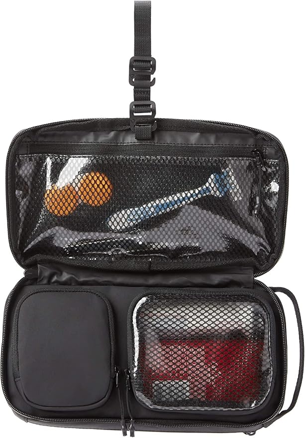 NOMATIC Toiletry Bag - Travel Toiletry Bag For Men and Women - Black, Small | Water-Resistant, Hanging Strap, Internal Organization, Toothbrush Pocket, Travel Essentials, Hygiene bag - Image 3