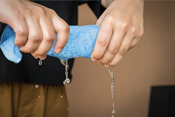 100% Cotton Washcloths 60 Pack (12x12 Inches) Soft, Highly Absorbent Washcloth, Face Towels, Wash Cloths for Face, Ring Spun, Bulk Pack (Electric Blue) - Image 5