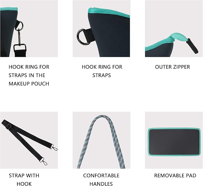 QOGiR Neoprene Multipurpose Beach Bag Tote with Inner Zipper Pocket … … … … - Image 6