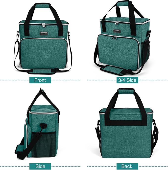 BAGLHER Pet Travel Set Airline-Approved Carrier for Small/Medium Cats & Dogs + Travel Bag with Food Containers & Silicone Bowls, Grey & Green - Image 2