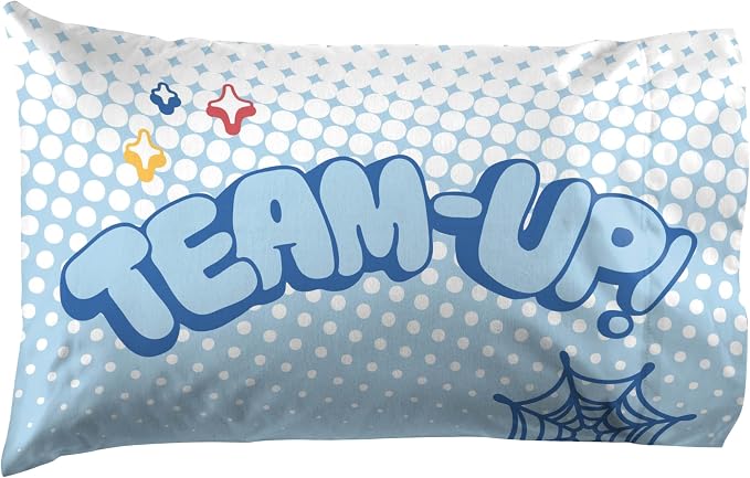 Jay Franco Kids Sheet Set with Fitted, Flat Sheets & Pillow Cover - Ultra-Soft Bedding with Pillowcase for Room Decor, Multi - Spidey & Friends, 3 Piece Toddler - Image 3