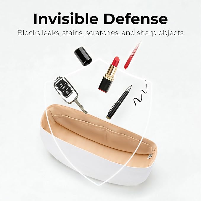 Purse Organizer Insert Compatible with LV Looping MM | Handcrafted DuPont™ Tyvek®, Precision 1:1 Custom Fit, Vanile, Lightweight, Keep Bag Clean & Protected for Travel & Commute - Image 7