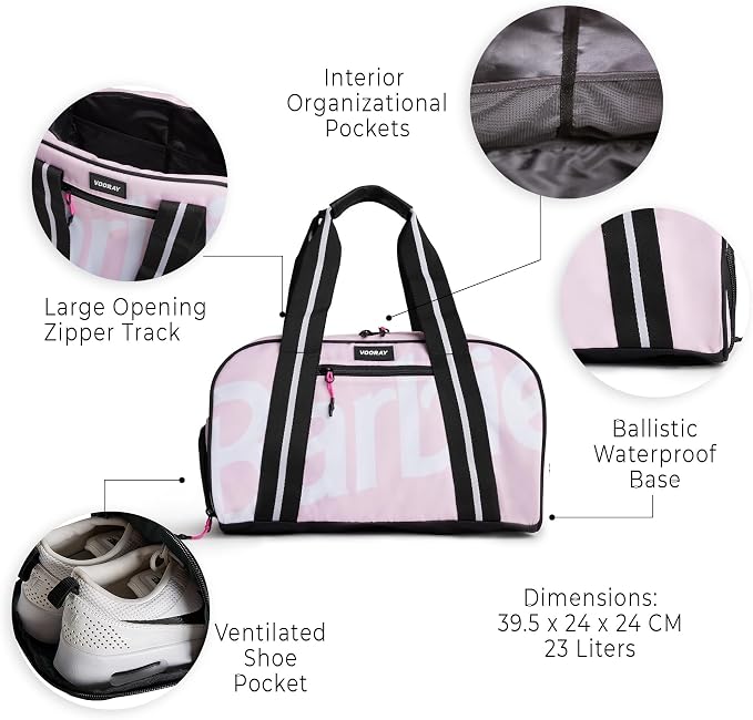 Vooray Burner Duffel Bag - 23L Small Gym Bag for Women and Men with Shoe Compartment, Lightweight Travel Duffel for Training, Sports, Overnight Use - Image 5