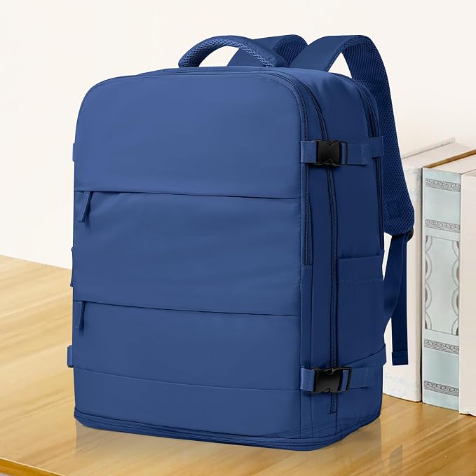 coowoz Travel Backpack for Women Man Carry On Backpack Mochila de Viaje Waterproof Teacher Personal Item Backpacks Travel Bag Essentials Rucksack Airplane Accessories Must Haves Royal Blue - Image 2