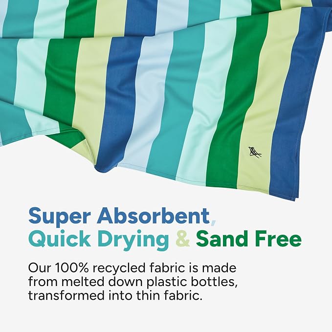Dock & Bay Kid's Towel - for Beach Use - Quick Dry, Sand Free - Compact, Lightweight - 100% Recycled - Includes Bag - Summer - Cool Lagoon, Large (160x90cm, 63x35) - Image 3