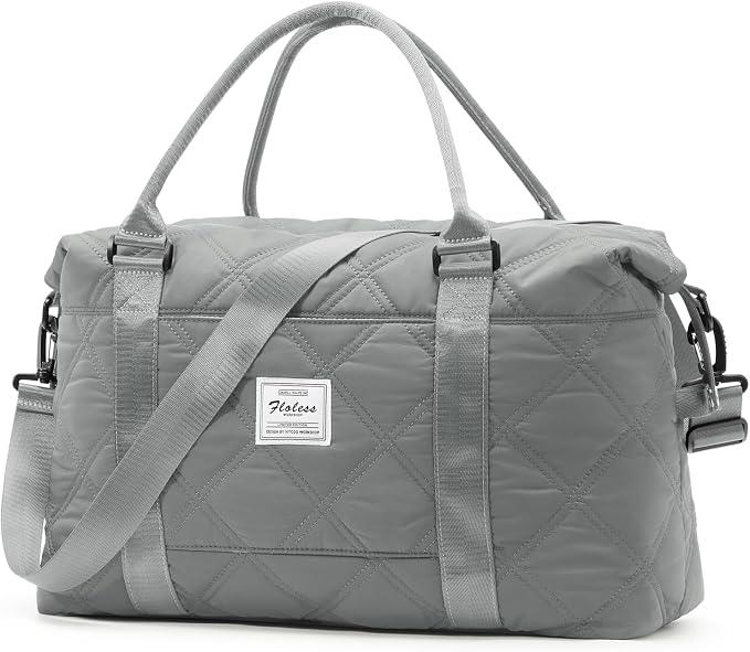 Travel Duffel Bag, Carry On Overnight Weekender Bags for Women | Travel Bag with Wet Pocket & Trolley Sleeve, For Spirit Airlines 18x14x8 Personal Item Bag by HYC00