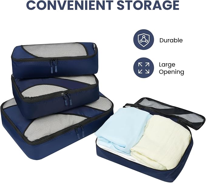 BAGAIL 8 Set Packing Cubes and 6 Set Luggage Packing Organizers - Image 6