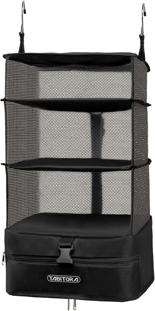 TABITORA Portable Hanging Travel Shelves Bag Packing Cube Organizer Suitcase Storage Large Capacity by TABITORA%EF%BC%9ANewStart%EF%BC%8CNewLife