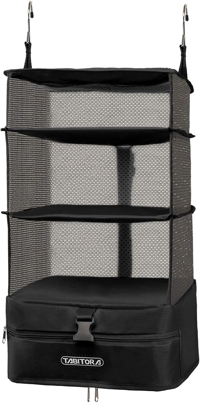 TABITORA Portable Hanging Travel Shelves Bag Packing Cube Organizer Suitcase Storage Large Capacity by TABITORA%EF%BC%9ANewStart%EF%BC%8CNewLife