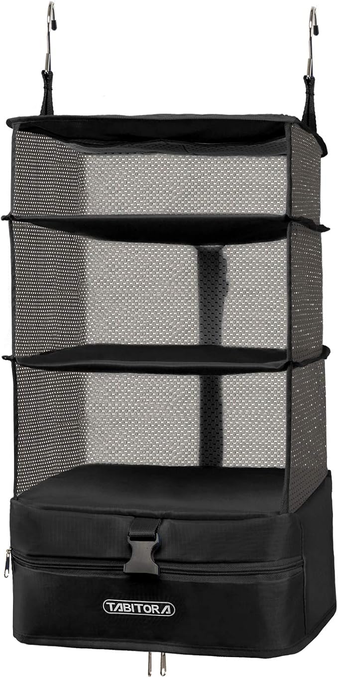 TABITORA Portable Hanging Travel Shelves Bag Packing Cube Organizer Suitcase Storage Large Capacity by TABITORA%EF%BC%9ANewStart%EF%BC%8CNewLife