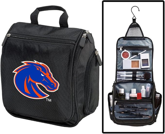 Broad Bay Boise State Toiletry Bags Or Hanging Travel Shaving Kits For Men (Multi Color - Black) by BroadBayPersonalizedGifts