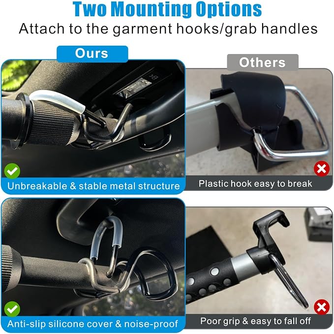 Car Travel Clothes Hanger Bar Expandable 36''-60'' (No Assembly Required) | Clothing Rack for Truck SUV Closet Auto-Adaptive Hanging Rod Holds Up to 150 lbs, Road Trip Garment Drying Pole For Vehicles - Image 4