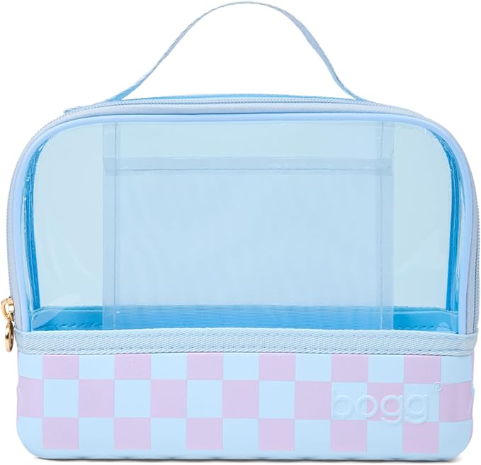 BOGG BAG Boggs n Ends Travel Organizer Pouch – 9” x 3” x 7” – Durable, Washable, Tip-proof – Compact Cosmetics Case (Checker Out) by BoggBag