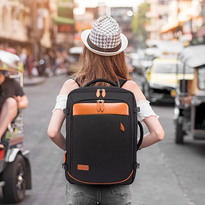 LOVEVOOK Carry on Backpack, 40L Travel Backpack for Women Men Airline Approved, Expandable Large Suitcase Backpacks With 4 Packing Cubes, Aer Travel Pack 3, Water Resistant Weekender Bag - Image 6