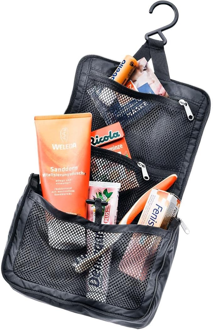 Deuter Wash Center Lite I - Lightweight Hanging Toiletry Bag for Trekking and Travel - Image 2